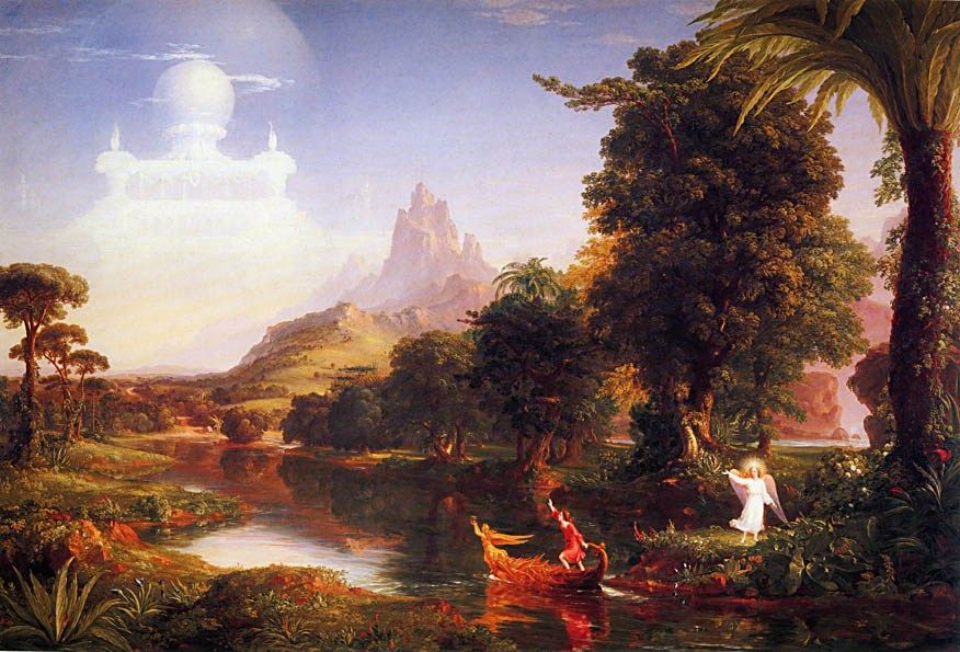 Thomas Cole The Voyage of Life Youth